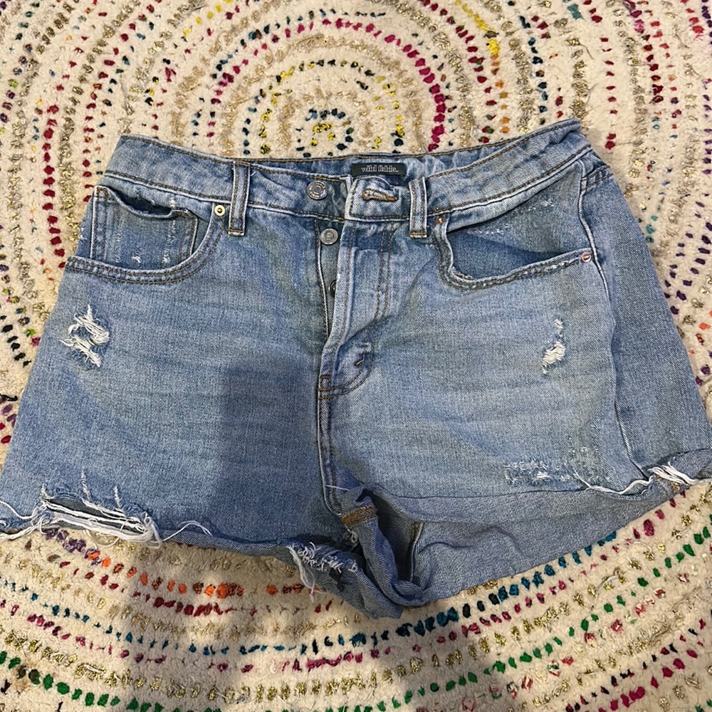 Ripped Jean Shorts